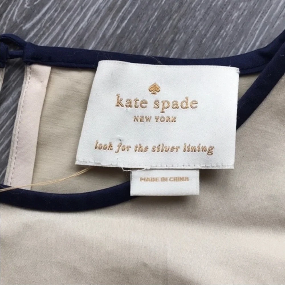 KATE SPADE Cotton Poplin Colorblock A-Line Dress Size 2